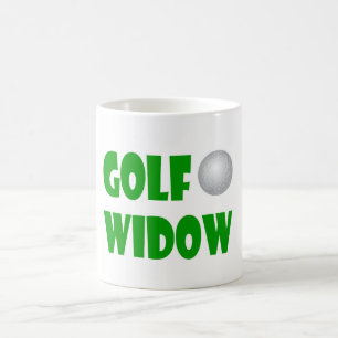 Café taza de la obra clásica de la viuda de golf