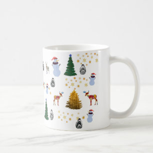 Café Taza de la obra clásica de las vacaciones de