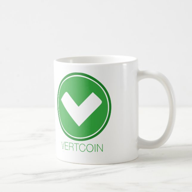 Café Taza de la obra clásica de Vertcoin (Derecha)