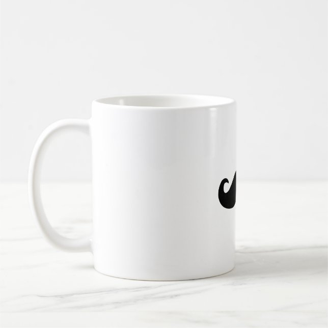 Café taza de la obra clásica del bigote (Izquierda)
