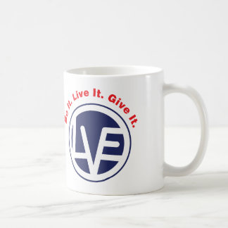 Café Taza de la obra clásica del emblema del amor