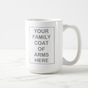 Café Taza de la obra clásica del escudo de armas