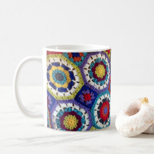 Café Taza de la obra clásica del ganchillo