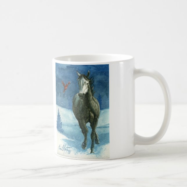 Café Taza de la obra clásica del mustango de la (Derecha)