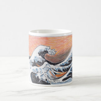 Café Taza de la onda del japonés