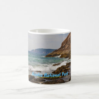 Café Taza de la orilla del Acadia