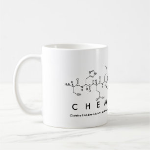 Café Taza de la palabra del péptido de la química