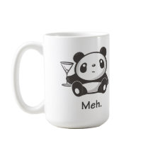 Taza de la panda de Meh