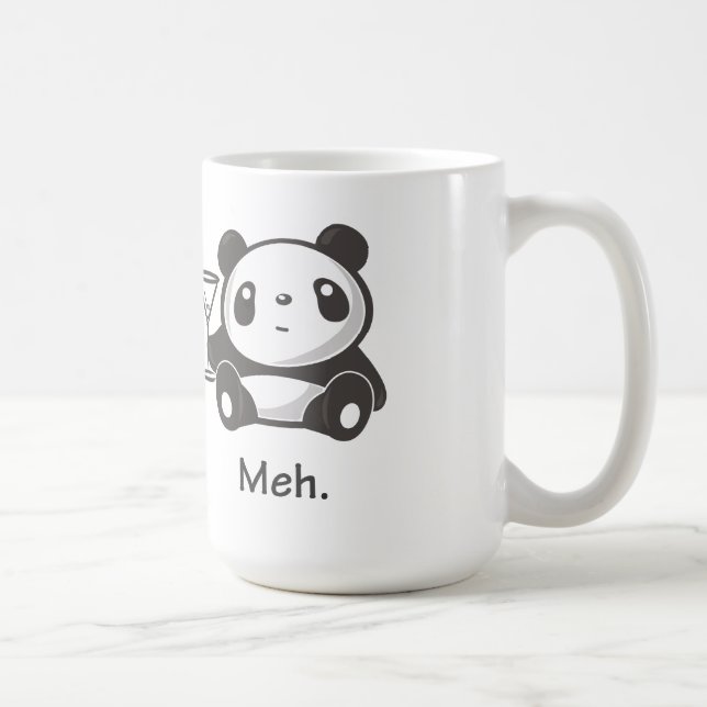Café Taza de la panda de Meh (Derecha)