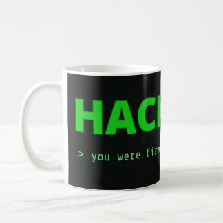 Café Taza de la pantalla de título de Hackfest