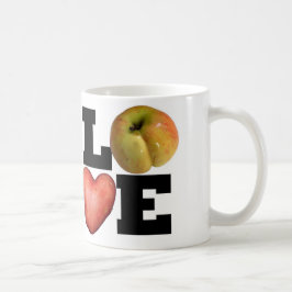 Café Taza de la patata del corazón de Apple de AMOR