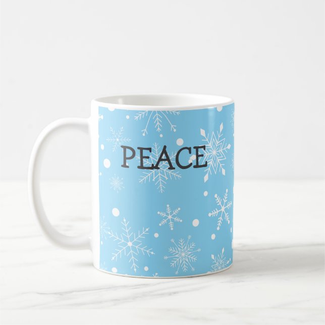 Café Taza de la Paz Copo de Nieve (Izquierda)