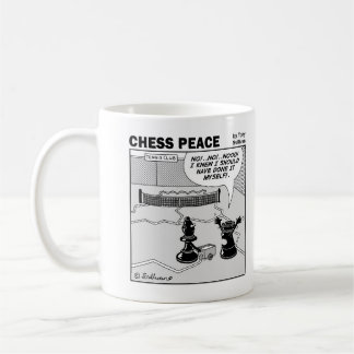 Café Taza de la paz del ajedrez de la escena del campo