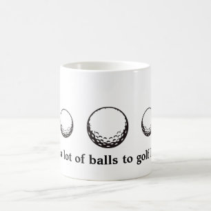 Café taza de la pelota de golf