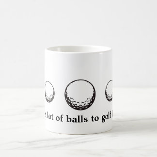 Café taza de la pelota de golf