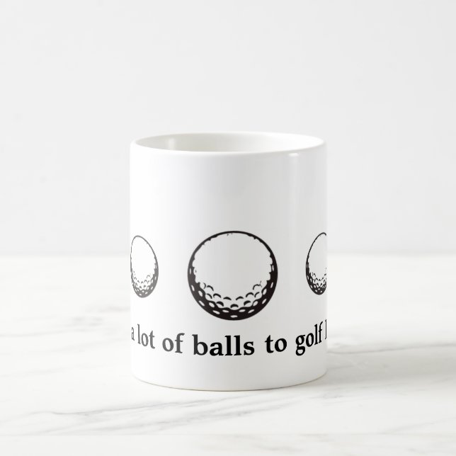 Café taza de la pelota de golf (Centro)