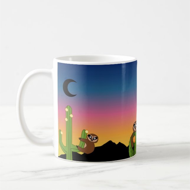 Café Taza de la pereza del Mojave, perezas en el (Izquierda)