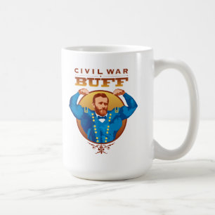 Café Taza de la piel de ante de la guerra civil