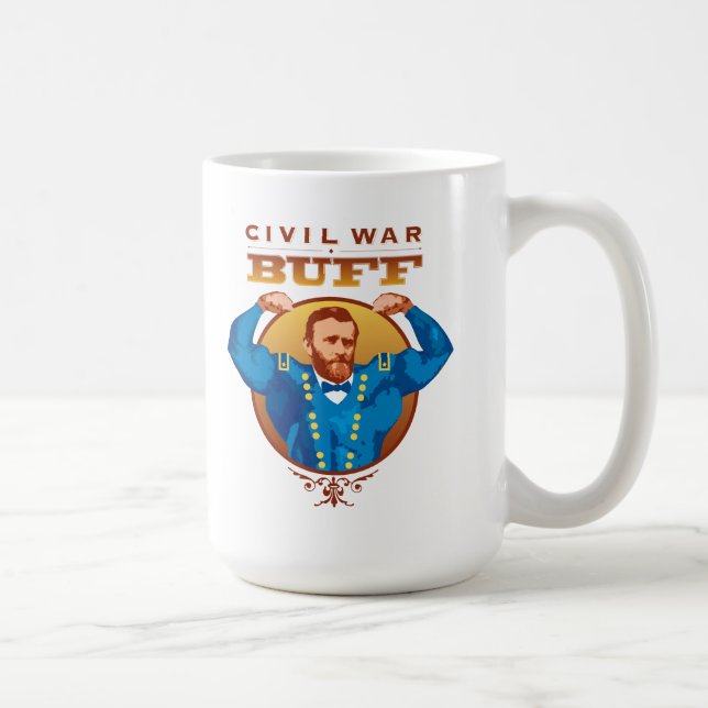 Café Taza de la piel de ante de la guerra civil (Derecha)