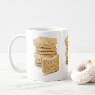 Café Taza de la pila de la crema de las natillas