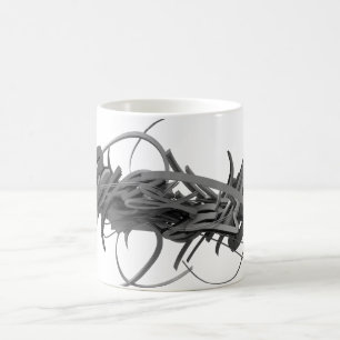 Café taza de la pintada 3d