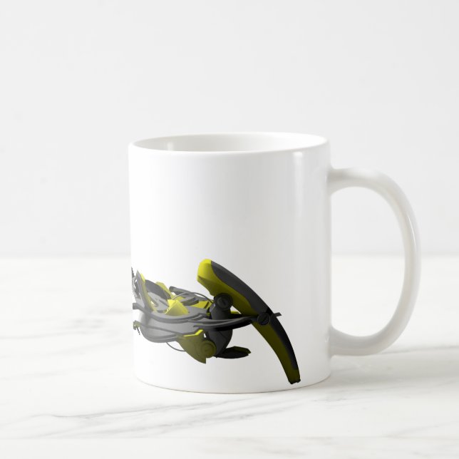 Café taza de la pintada 3d (Derecha)