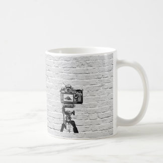 Café Taza de la pintada del estilo de Banksy