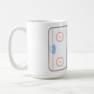 Café taza de la pista del hockey