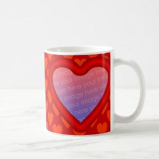 Café Taza de la plantilla de la foto de la tarjeta del