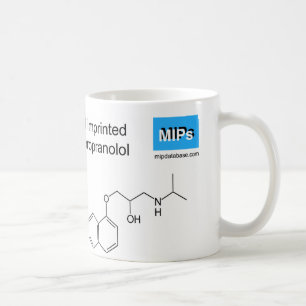 Café taza de la plantilla del propranolol