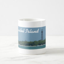 Taza de la playa del faro de Sanibel