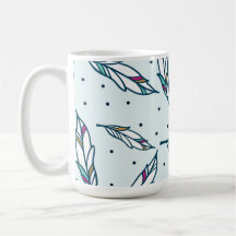 Taza de la pluma y del punto