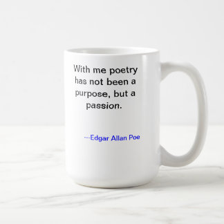 Café Taza de la poesía de Edgar Allan Poe