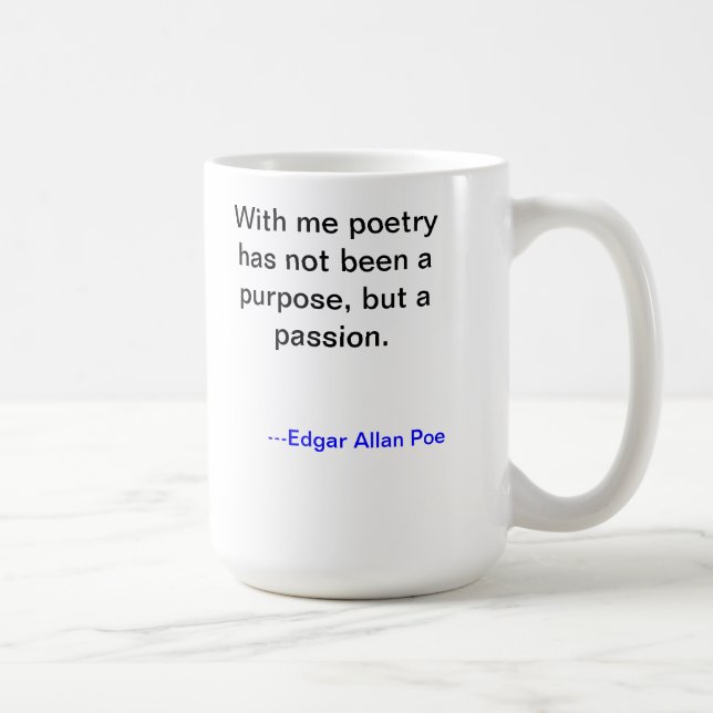 Café Taza de la poesía de Edgar Allan Poe (Derecha)