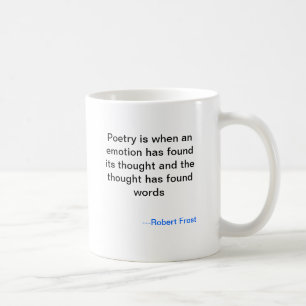 Café Taza de la poesía de Robert Frost