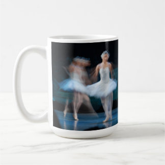 Café Taza de la porcelana de hueso del lago swan