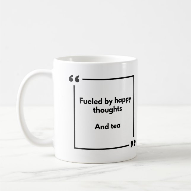 Café Taza de la positividad - llena de pensamientos fel (Izquierda)