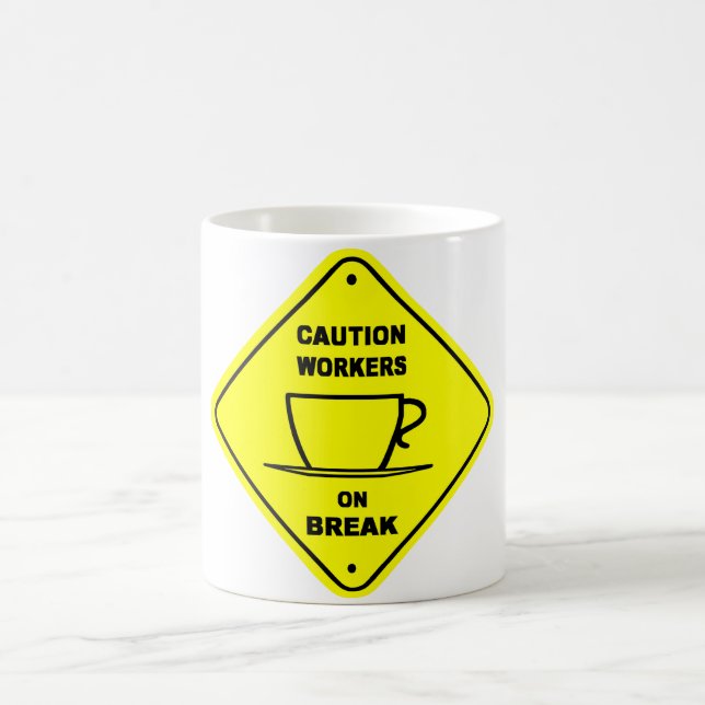 Café taza de la precaución (Centro)