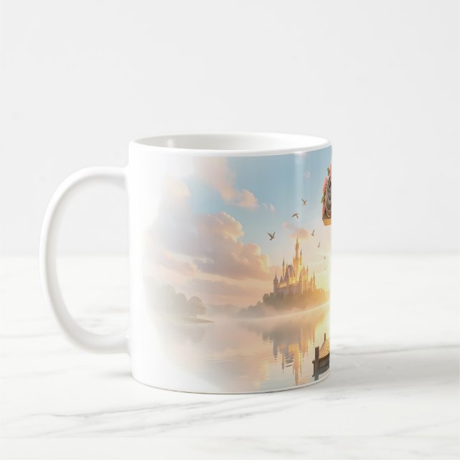 Café Taza de la pregunta de la rosa encantada junto al  (Izquierda)