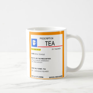 Café Taza de la prescripción del té para los amantes
