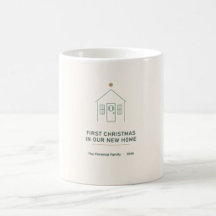 Taza de la primera Navidad en nuestro nuevo hogar