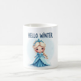 Café Taza de la Princesa de Invierno Hola