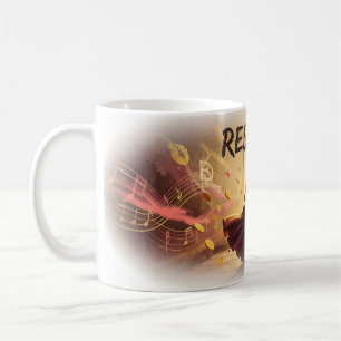 Café Taza de la puerta dorada de la música del respeto