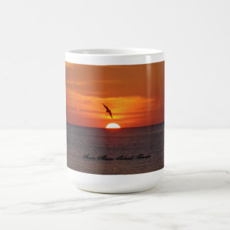Café Taza de la puesta del sol