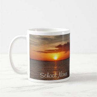 Café Taza de la puesta del sol del retiro