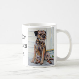 Café Taza de la regla de los terrieres de frontera