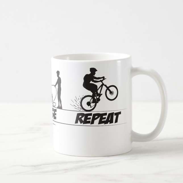 Café Taza de la repetición de la aclaración del paseo (Derecha)