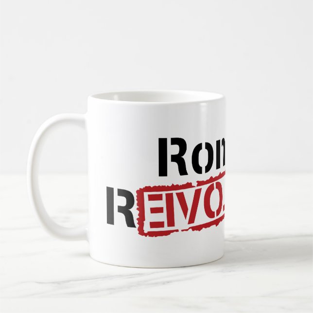 Café Taza de la revolución de Ron Paul (Izquierda)