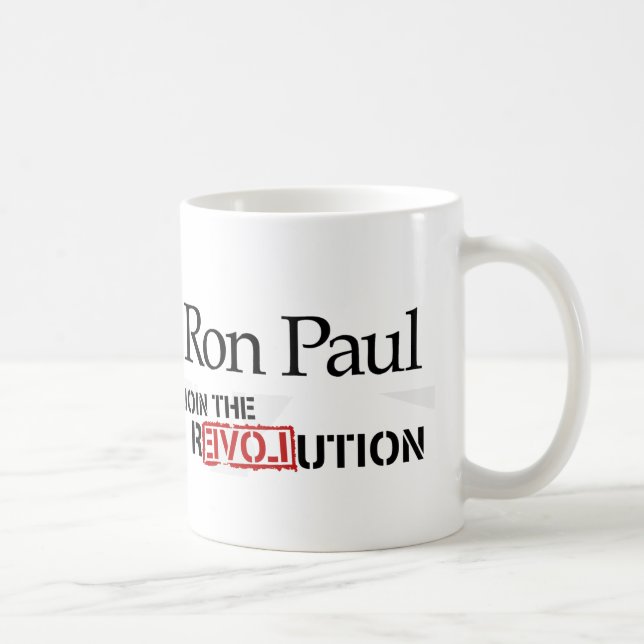 Café Taza de la revolución de Ron Paul (Derecha)