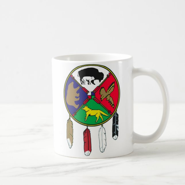 Café Taza de la rueda de la medicina (Derecha)